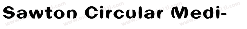 Sawton Circular Medi字体转换